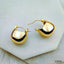 Glossy 18K Gold Anti Tarnish Disco Hoop Bali Earring For Women Bulk