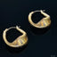 Twisted Wire 18K Gold Anti Tarnish Copper Hoop Earring For Women Bulk
