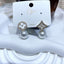 Mismatch Clover Pearl CZ 18K Gold Anti Tarnish Drop Earring Bulk