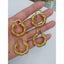 Twisted Braided 18K Gold Anti Tarnish Hoop Earring For Women Bulk