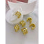 Hip Hop Spike Gold Anti Tarnish Clip-On Conch Ear Cuff Earring Bulk