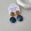 Amber Blue 18K Gold Anti Tarnish Dangler Drop Earring For Women Bulk