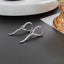 Snake Green CZ Silver Copper Anti Tarnish Hoop Drop Earring Pair Bulk