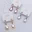 Pearl 18K Gold Anti Tarnish Stainless Steel Hoop Drop Earring Bulk