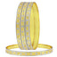 Wedding Designer 22K Gold Silver Metal Chuda Kada Bangle Set Of 4 Bulk