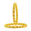 Traditional Filigree Mesh 22K Gold Bangle Kada Set Of 2 Girls Bulk