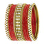 Wedding Designer Rope Gold Maroon Red Bangle Kada Choda Set 11 Bulk