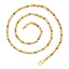 3D Traditional 22K Gold Plated 25" Chain For Women Bulk