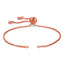 Rose Gold Slim Box Slider Adjustable Extender Chain Ball Ends Accessory For Diy 9" Bracelet For Women Girls