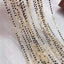 Black Beads 18K Gold Copper Studded Chain 1 Metre For Women Bulk