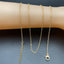 Link Chain 18K Gold Anti Tarnish Necklace Chain 20 Inches Women Bulk