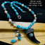 Marcasite Pendant Turquoise Beads Chain Earring Bulk