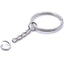 Stainless Steel Keychain For Women Men Silver Bulk