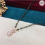 Flower Cubic Zirconia Copper Rose Gold Beads Neck Mangalsutra Bulk
