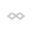 Infinity Silver Cubic Zirconia American Diamond Centre Pcs Women Bulk