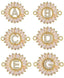 Initial Letter Gold American Diamond Crystal Charm For Women Bulk
