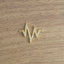 Lightning Heartbeat Cardiogram Gold Cubic Zirconia Centre Pcs Bulk