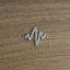 Lightning Pulse Lifeline Heartbeat Cardiogram Silver Cubic Zirconia Centre Pcs For Women