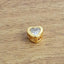 Heart 18K Gold Cubic Zirconia American Diamond Pendant Necklace Bulk