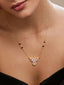 Copper Flower Pear Cut Kundan CZ Gold Neck Mangalsutra Chain Bulk