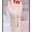 Star Dual Rose Gold CZ Stainless Steel Necklace Pendant Chain Bulk