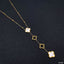 Clover Stainless Steel Gold White Black Necklace Pendant Chain Bulk