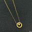 Stainless Steel Gold Roman Ring Necklace Pendant Chain For Women Bulk