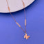 Butterfly Rose Gold Stainless Steel Links Necklace Pendant Chain Bulk