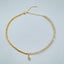 Copper Gold Cubic Zirconia Heart Choker Chain Necklace For Women Bulk