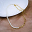Pearl Paper Clip Links 18K Gold Copper Necklace Chain For Women Bulk