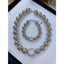 Glossy Beads Ball Cubic Zirconia Silver Anti Tarnish Necklace Bulk
