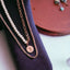 Queen Elizabeth Coin White 18K Rose Gold Pearl Anti Tarnish Stainless Steel Necklace Layer Chain For Women