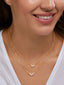 Copper Marquise Solitaires CZ Gold Link Chain Layer Necklace Bulk