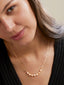 Seven Geometric Shape Of Solitaires CZ Gold Link Chain Necklace Bulk