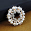 Star Flower Ad Cz Crystal Pearl Rose Pink Gold Brooch Badge Pin Needle