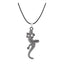 Punk Lizard Oxidized Stainless Steel Pendant Necklace Chain Bulk