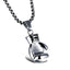 Glossy Boxing Glove Silver Rhodium Stainless Steel Pendant Chain Bulk