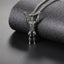 Gym Fitness Body Builder Wrestler Silver Stainless Steel Pendant Chain For Men