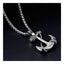 Marine Rudder Anchor Sailor Silver Stainless Steel Pendant Chain Bulk