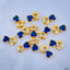 Baby Girl Gold Blue Crystal Copper Centre Pcs For Women Bulk