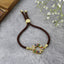 Rainbow 18K Gold Brown Cubic Zirconia Adjustable Thread Bracelet Bulk
