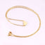 Glossy Heart Love Dainty 18K Gold Pendant Necklace Chain Women Bulk