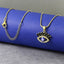 Black Blue Evil Eye Necklace Pendant Chain Bulk