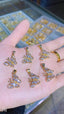 Butterfly 18K Gold Plated Crystal Pendant Necklace For Women Bulk