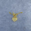 Heart Toggle Lock Gold Zircon Copper Charm For Women Bulk