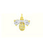 Honey Bee 18K Gold Plated Crystal Cubic Zirconia Pendant Necklace Bulk