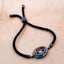 Rainbow Evil Eye Copper Black CZ Thread Slider Bracelet Bulk