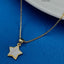 Brass White Gold Star Necklace Pendant Chain For Women Girls Bulk