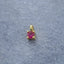 Solitaire Gold Maroon Red Copper Charm For Women Bulk
