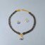 Evil Eye White Baguette Crystal Gold Bracelet Hand Mangalsutra Bulk